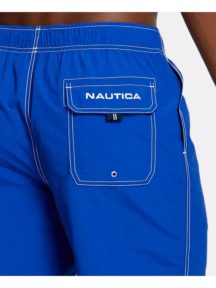 Мужские быстросохнущие нейлоновые плавки 8" Nautica — изображение 4 из 6, синий