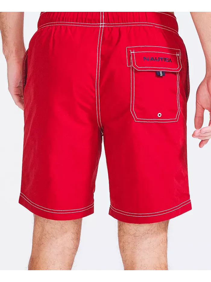 Мужские быстросохнущие нейлоновые плавки 8" Nautica — изображение 2 из 5, красный