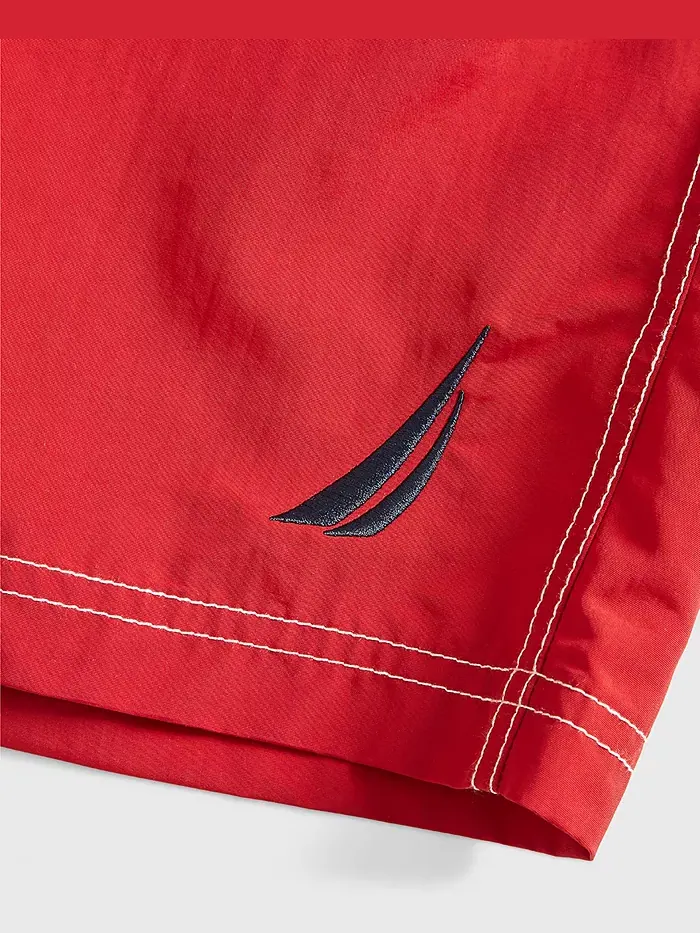 Мужские быстросохнущие нейлоновые плавки 8" Nautica — изображение 4 из 5, красный