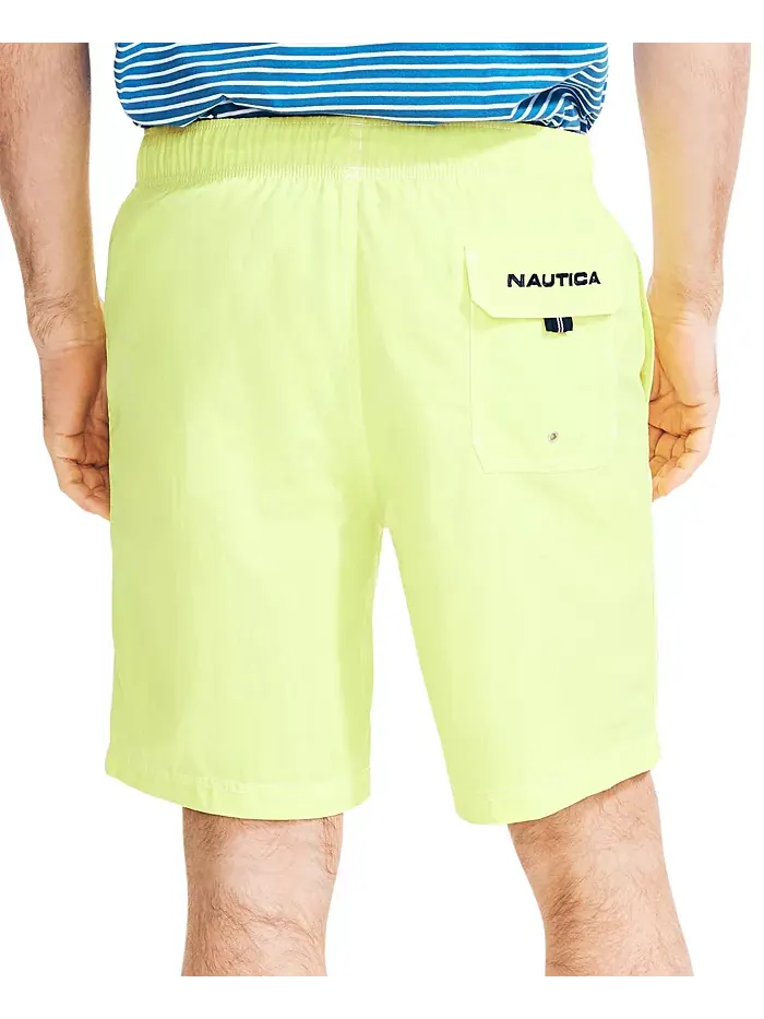 Мужские быстросохнущие нейлоновые плавки 8" Nautica — изображение 2 из 5, желтый