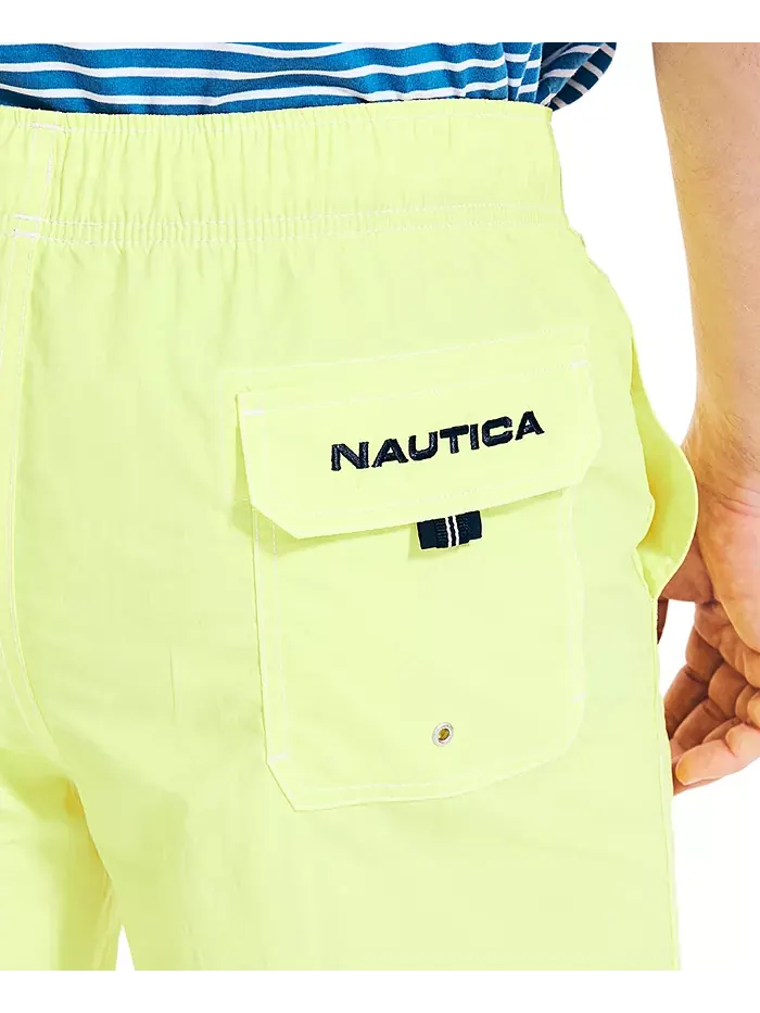 Мужские быстросохнущие нейлоновые плавки 8" Nautica — изображение 4 из 5, желтый