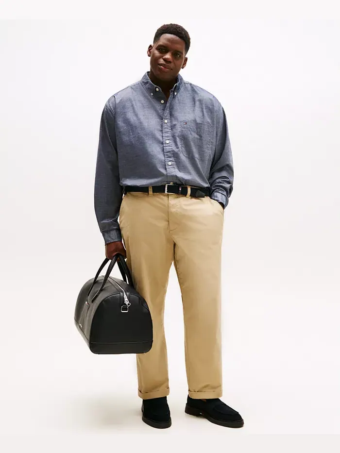 Мужская классическая рубашка свободного кроя Big & Tall Capote из эластичной ткани Tommy Hilfiger — изображение 2 из 4