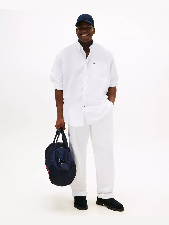 Мужская классическая рубашка свободного кроя Big & Tall Capote из эластичной ткани Tommy Hilfiger — изображение 4 из 4