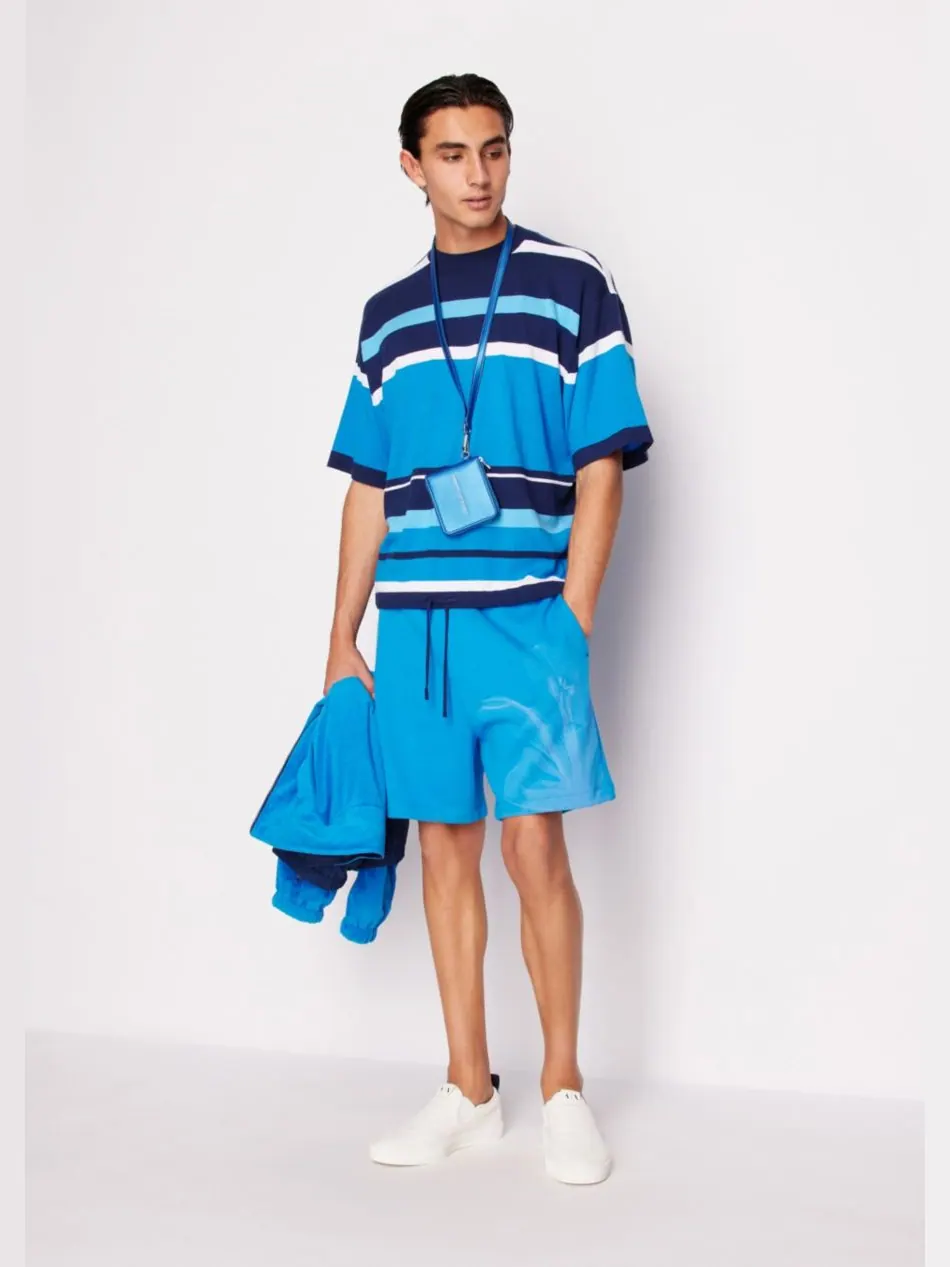 Мужская футболка в полоску с цветовыми блоками A|X Armani Exchange — изображение 2 из 5, мульти
