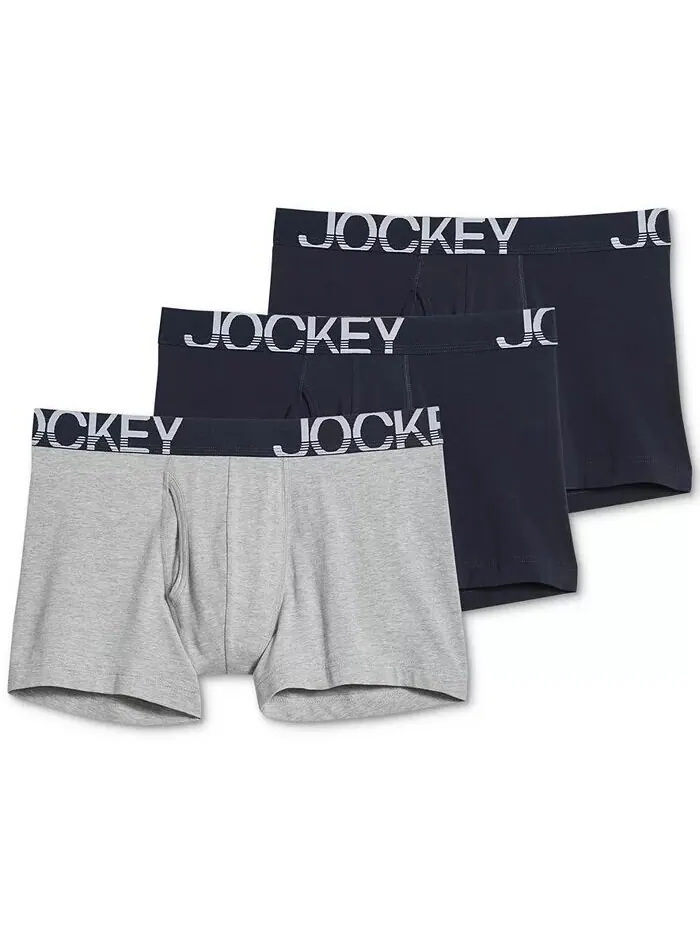 Трусы-боксеры ActiveStretch 4" - 3 шт. в упаковке Jockey — изображение 1 из 5, темно-синий