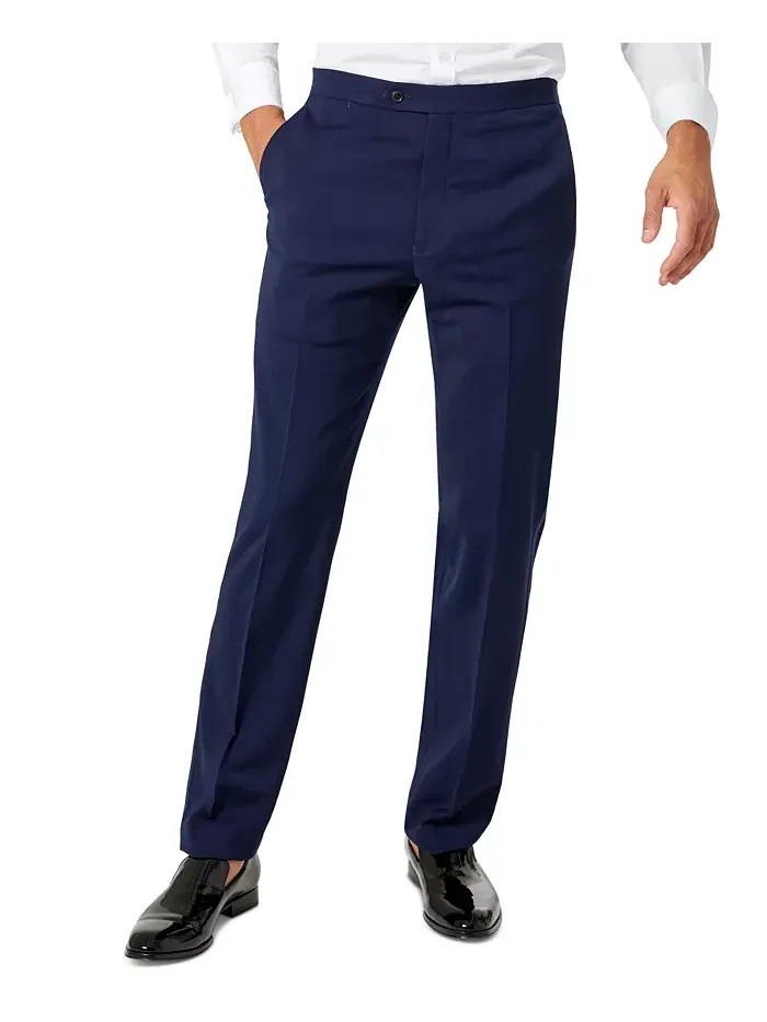 Мужские классические брюки-смокинг Modern-Fit Flex Stretch черного цвета Tommy Hilfiger