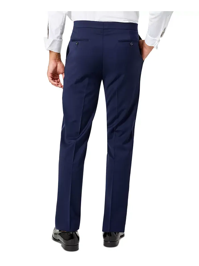 Мужские классические брюки-смокинг Modern-Fit Flex Stretch черного цвета Tommy Hilfiger — изображение 2 из 4, темно-синий