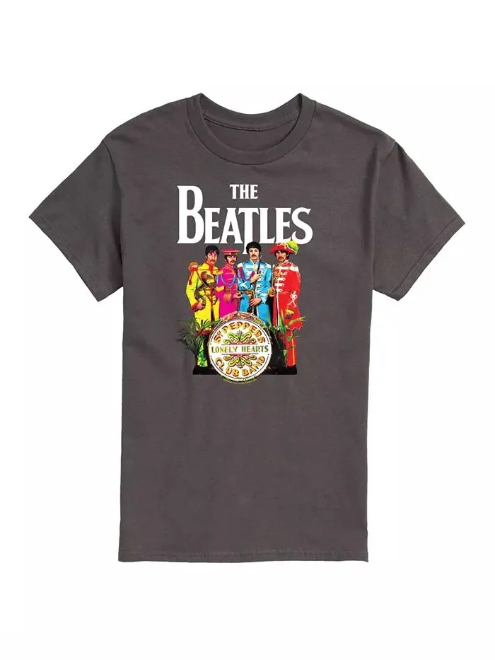 Футболка с коротким рукавом с логотипом группы The Beatles от Hybrid Apparel AIRWAVES — изображение 1 из 2
