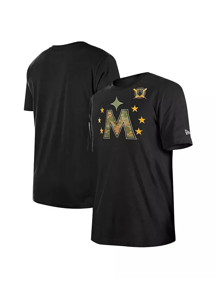Мужская черная футболка Minnesota Twins 2024-Armed Forces Day New Era — изображение 1 из 3