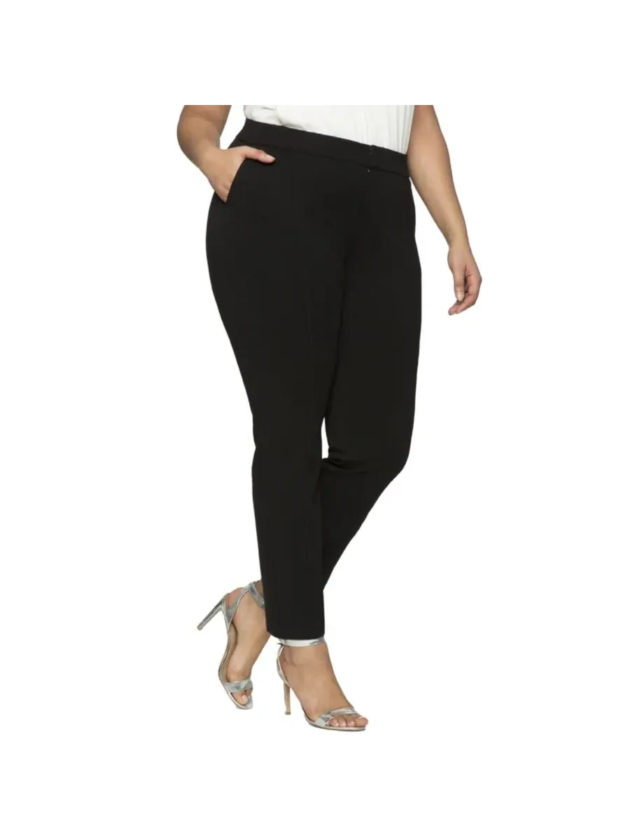 Женские брюки больших размеров The Ultimate Stretch Slim Leg Pant (Эластичные эластичные узкие — изображение 1 из 3, черный