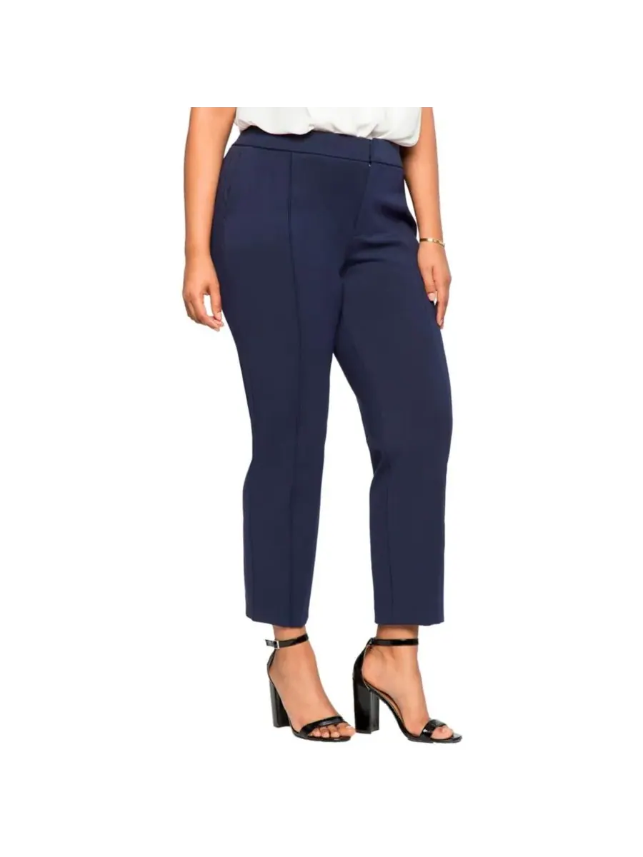 Женские брюки больших размеров The Ultimate Stretch Slim Leg Pant (Эластичные эластичные узкие — изображение 1 из 3, синий