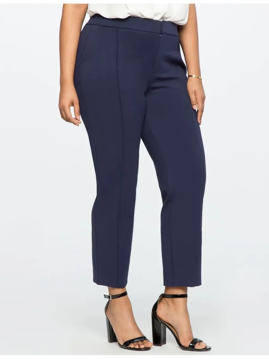 Женские брюки больших размеров The Ultimate Stretch Slim Leg Pant (Эластичные эластичные узкие — изображение 2 из 3, синий