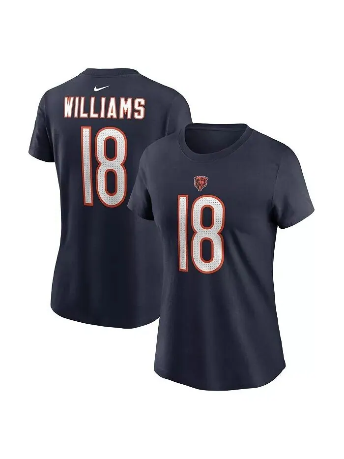 Футболка Nike Women's Caleb Williams Navy Chicago Bears 2024 NFL Draft First Round Pick Name Number — изображение 1 из 3