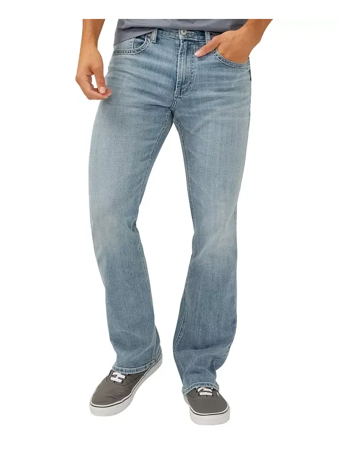 Мужские джинсы Jace Slim Fit Bootcut Silver Jeans Co. — изображение 1 из 7, синий