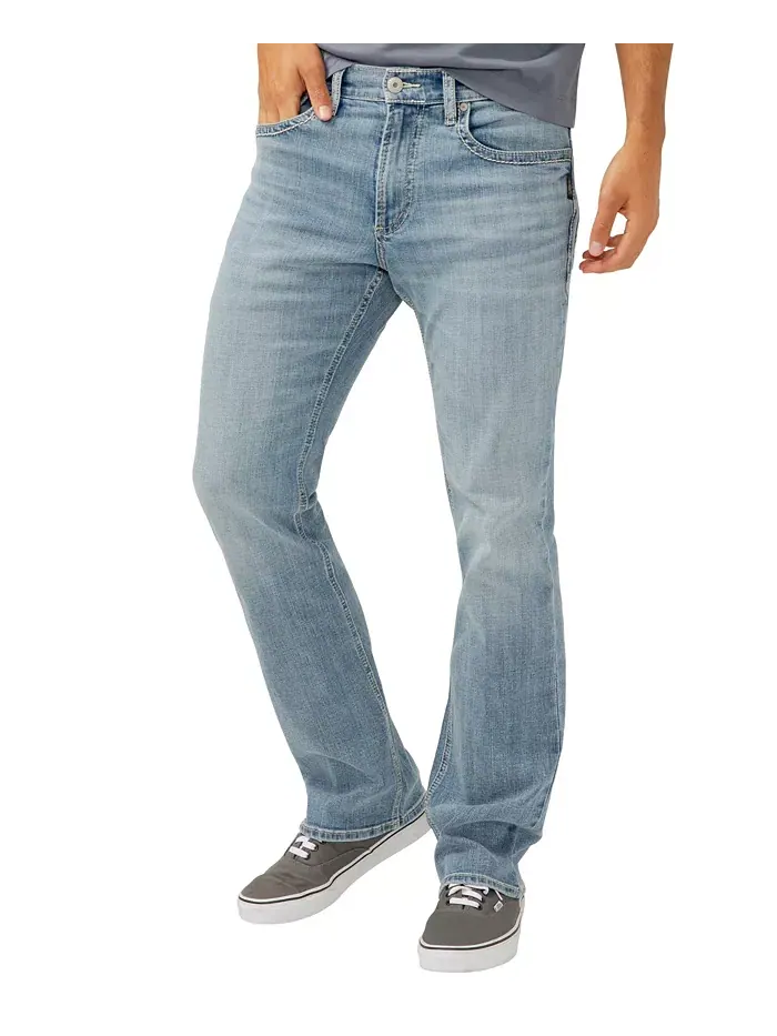 Мужские джинсы Jace Slim Fit Bootcut Silver Jeans Co. — изображение 3 из 7, синий
