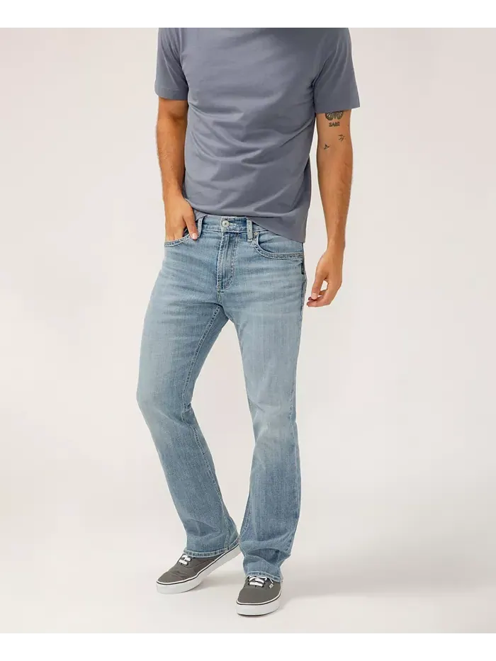 Мужские джинсы Jace Slim Fit Bootcut Silver Jeans Co. — изображение 6 из 7, синий