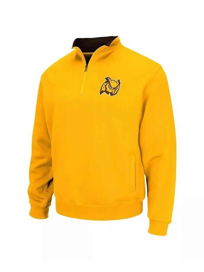 Мужская толстовка Rowan Profs Tortugas Gold с застежкой-молнией Quarter-Zip Colosseum — изображение 2 из 3
