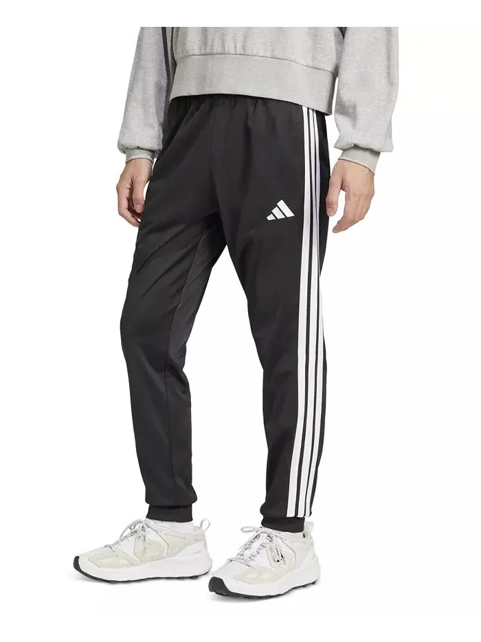 Мужские зауженные книзу спортивные брюки в полоску, стандартного кроя adidas