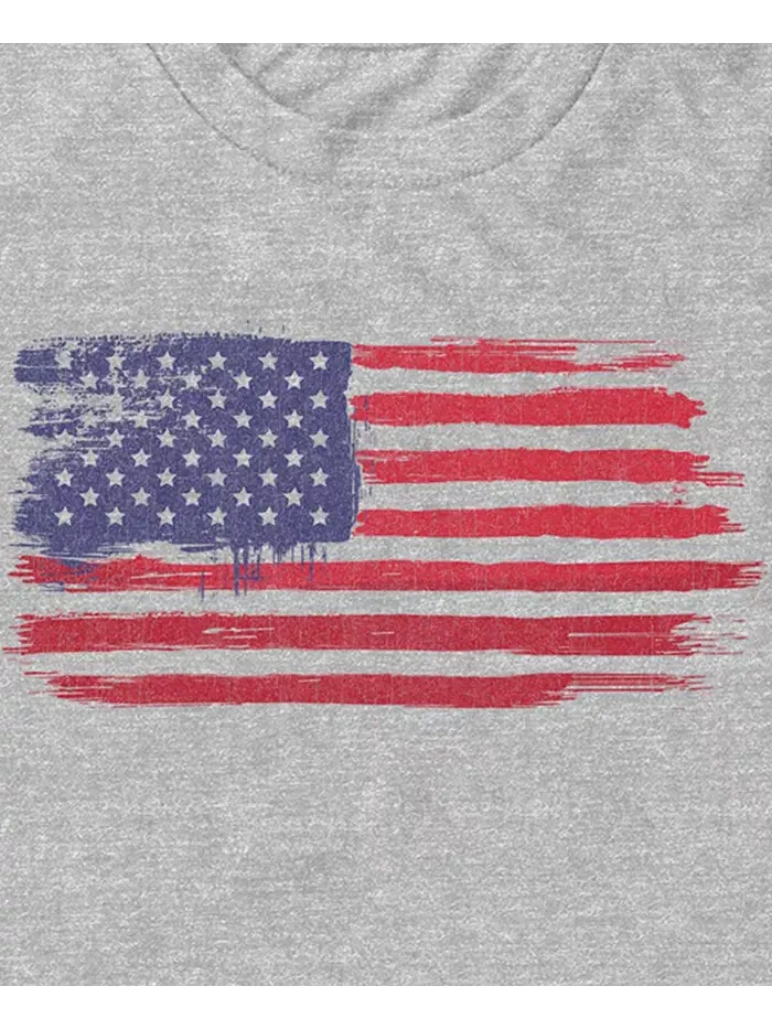 Мужская футболка с коротким рукавом Brush Stroke Flag Generic Additude — изображение 3 из 3, приглушенный