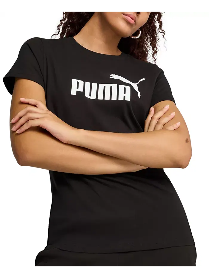 Женская базовая футболка Essential No 1 с логотипом Puma