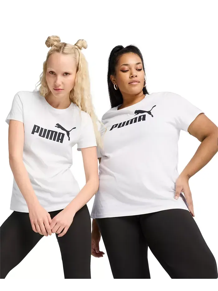 Женская базовая футболка Essential No 1 с логотипом Puma