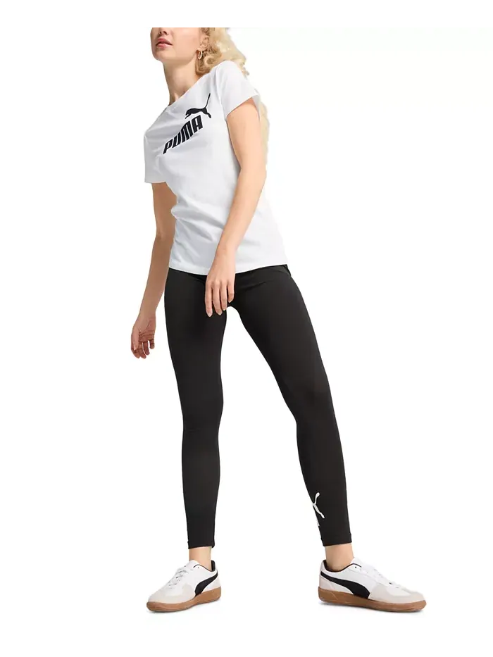 Женская базовая футболка Essential No 1 с логотипом Puma — изображение 2 из 4, белый