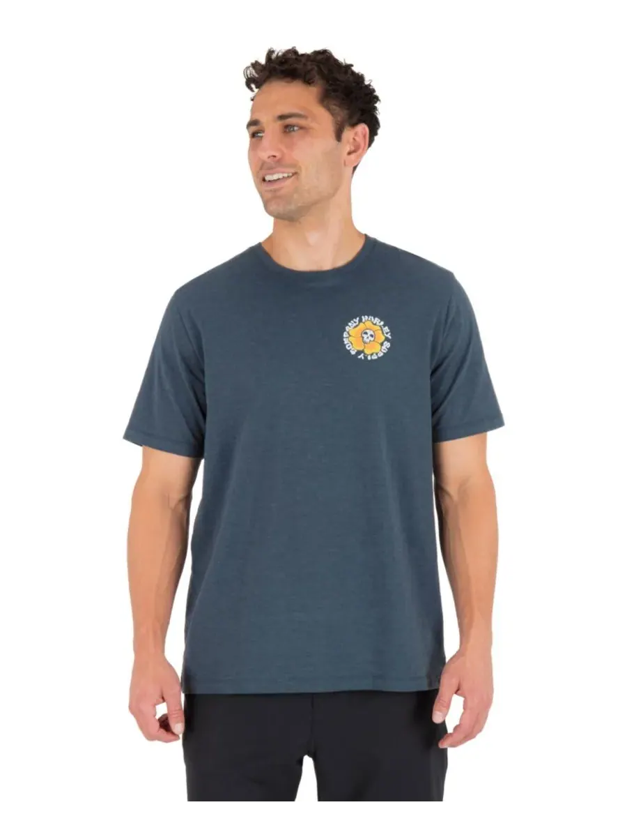 Hurley Мужская футболка Dead Shred Slub стандартного кроя — изображение 1 из 7, синий