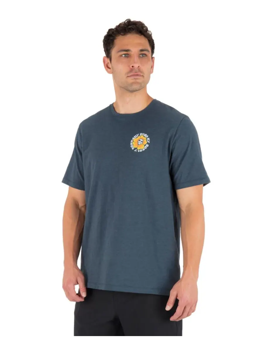 Hurley Мужская футболка Dead Shred Slub стандартного кроя — изображение 3 из 7, синий