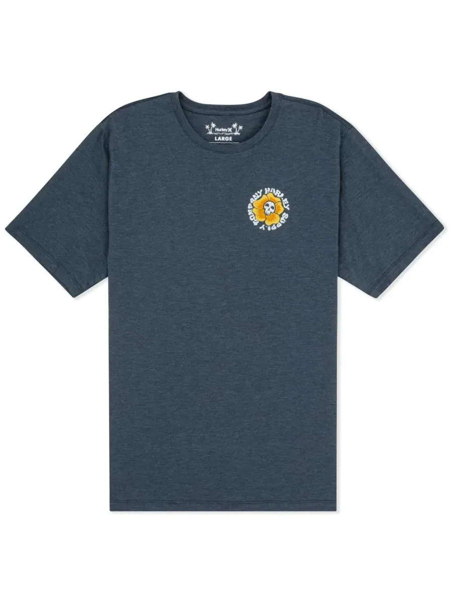 Hurley Мужская футболка Dead Shred Slub стандартного кроя — изображение 6 из 7, синий