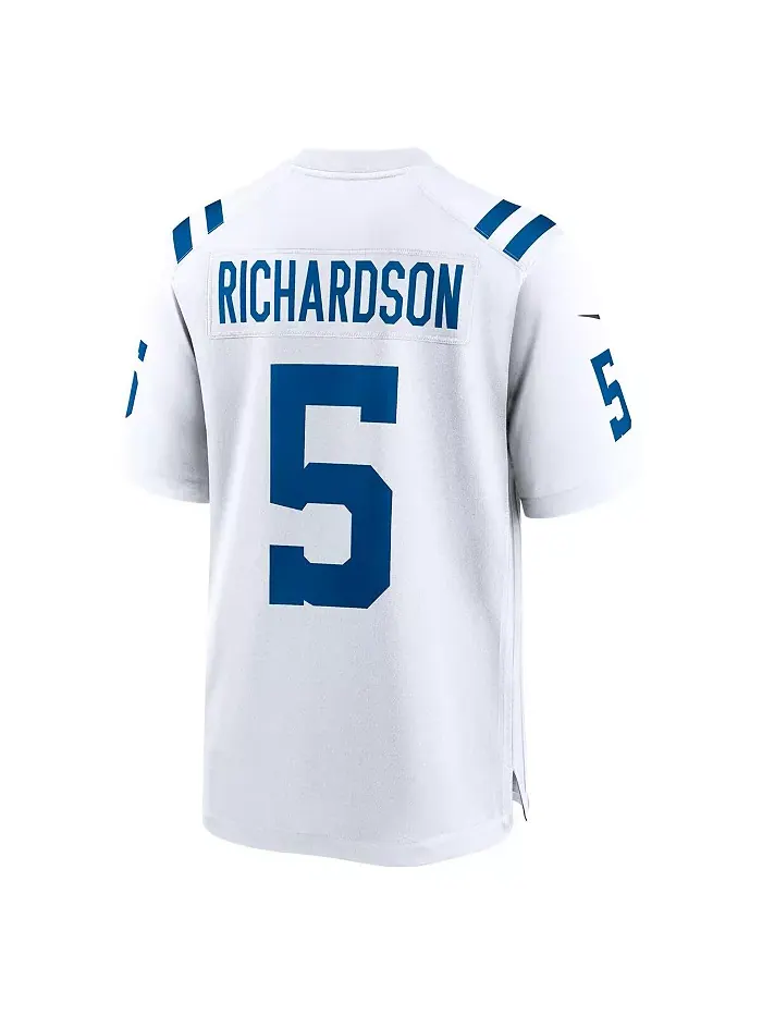 Мужская игровая футболка Anthony Richardson Indianapolis Colts, выбор в первом раунде драфта НФЛ — изображение 3 из 3, белый