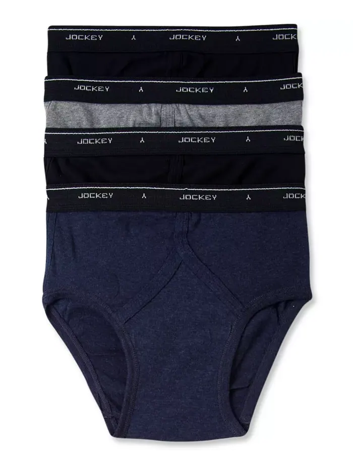 Мужские классические трусы-слипы, 4 штуки Jockey — изображение 1 из 3, серый