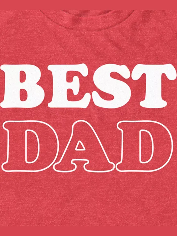 Мужская футболка с коротким рукавом Best Dad Fifth Sun — изображение 3 из 3, красный