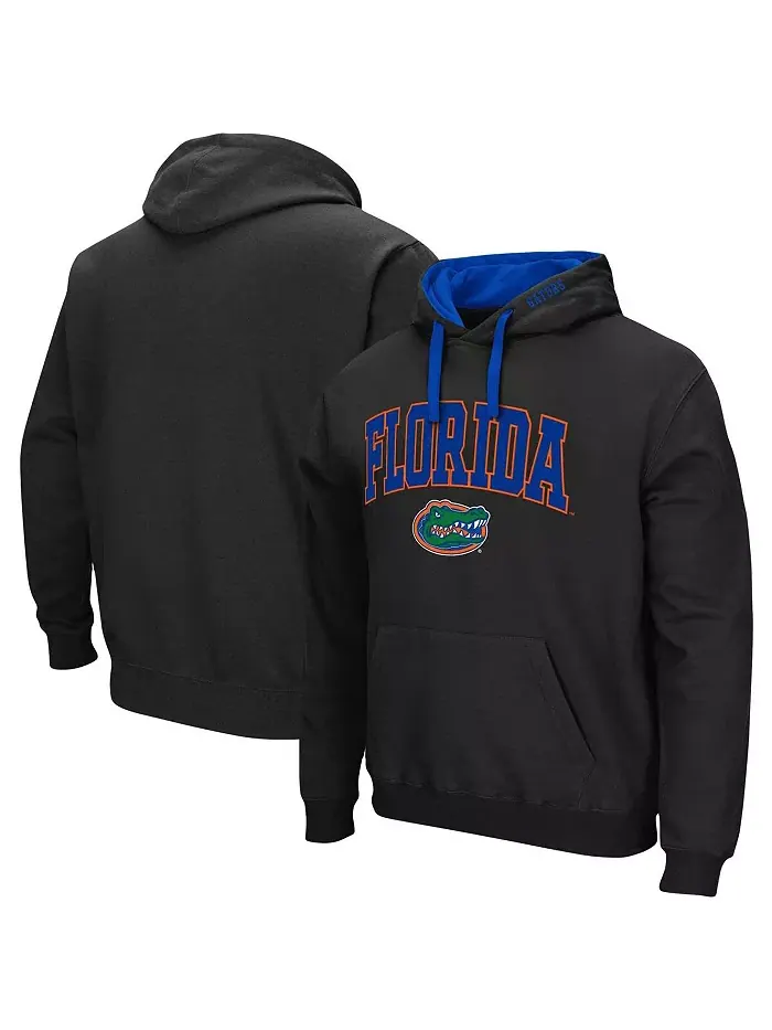 Мужская толстовка с капюшоном Florida Gators Big and Tall Arch & Logo 2.0 Colosseum — изображение 1 из 3, черный