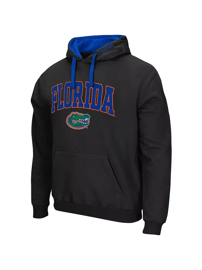 Мужская толстовка с капюшоном Florida Gators Big and Tall Arch & Logo 2.0 Colosseum — изображение 3 из 3, черный