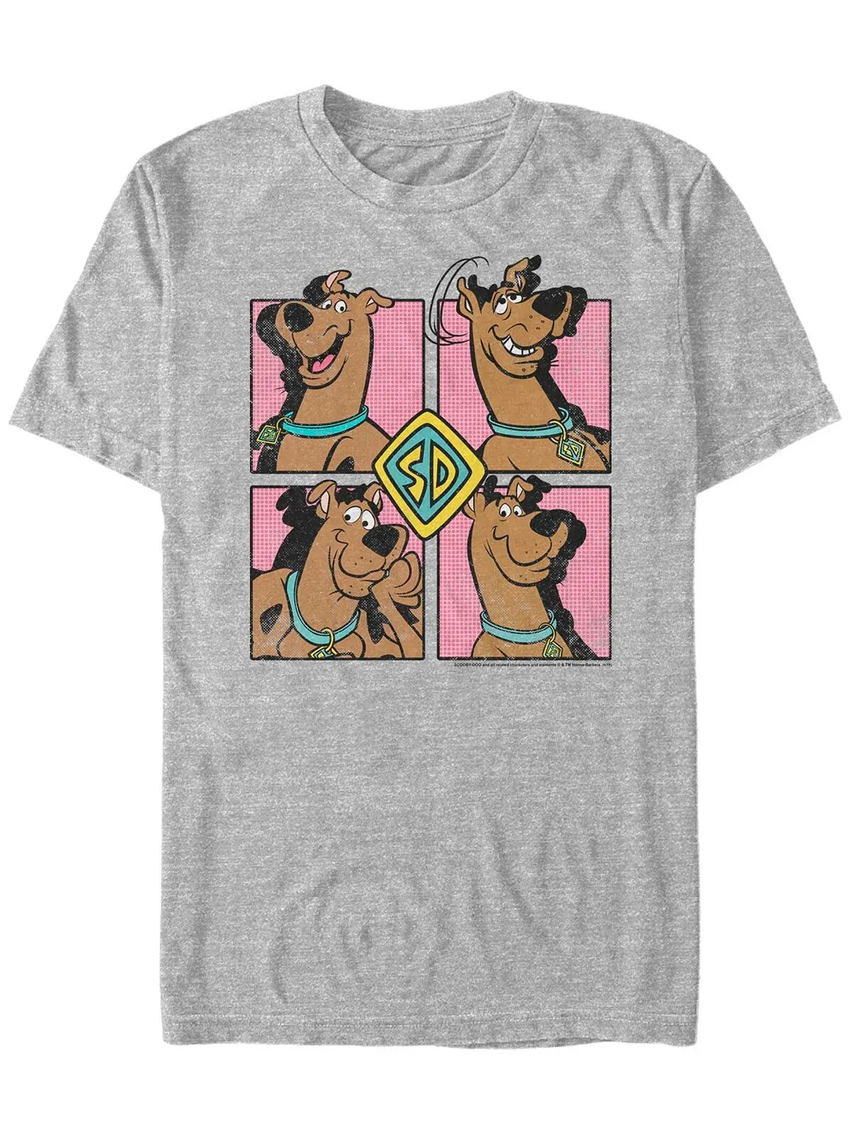 Мужская футболка Scooby Doo Scoob Four Up с короткими рукавами Fifth Sun — изображение 1 из 1, серый