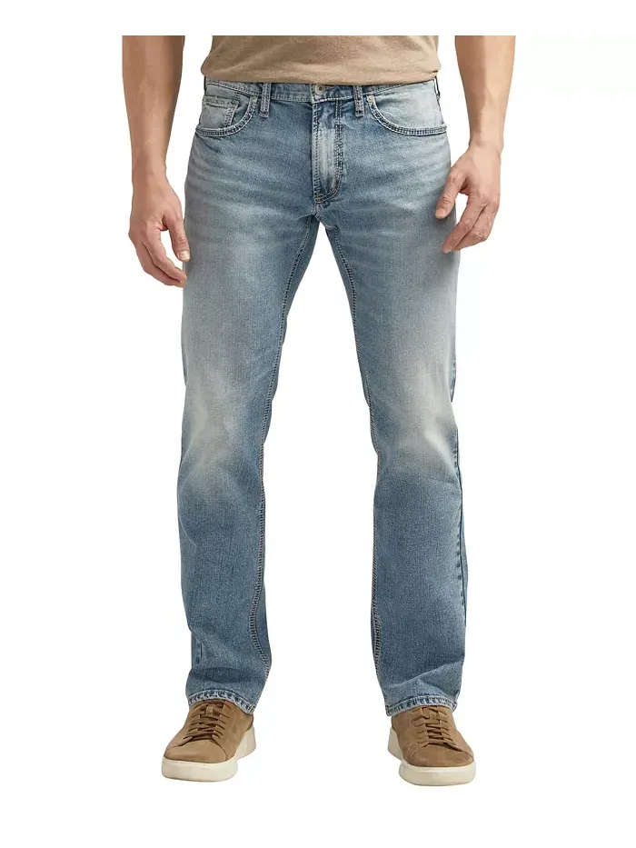Джинсы Allan Slim Fit Straight Leg Silver Jeans Co. — изображение 1 из 3, синий
