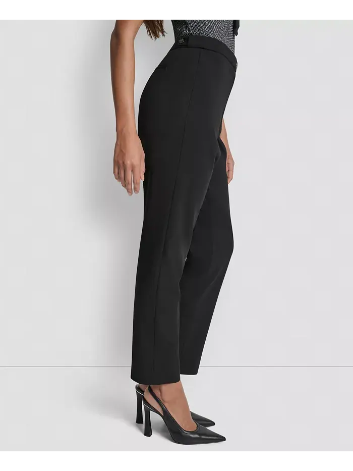 Женские узкие брюки до щиколотки DKNY — изображение 3 из 5, черный