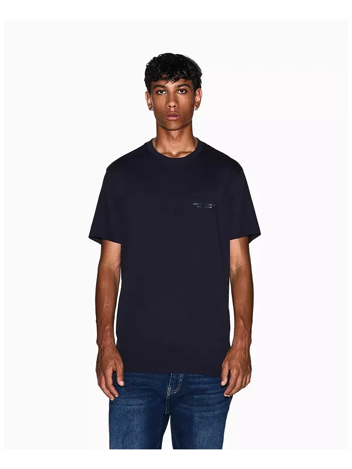 Мужская футболка Milan NY с принтом на груди A|X Armani Exchange — изображение 1 из 4, синий