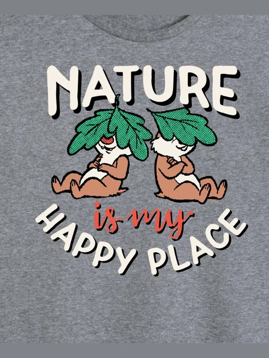 Футболка с коротким рукавом и принтом Disney Nature My Happy Place больших размеров Hybrid Apparel — изображение 2 из 3