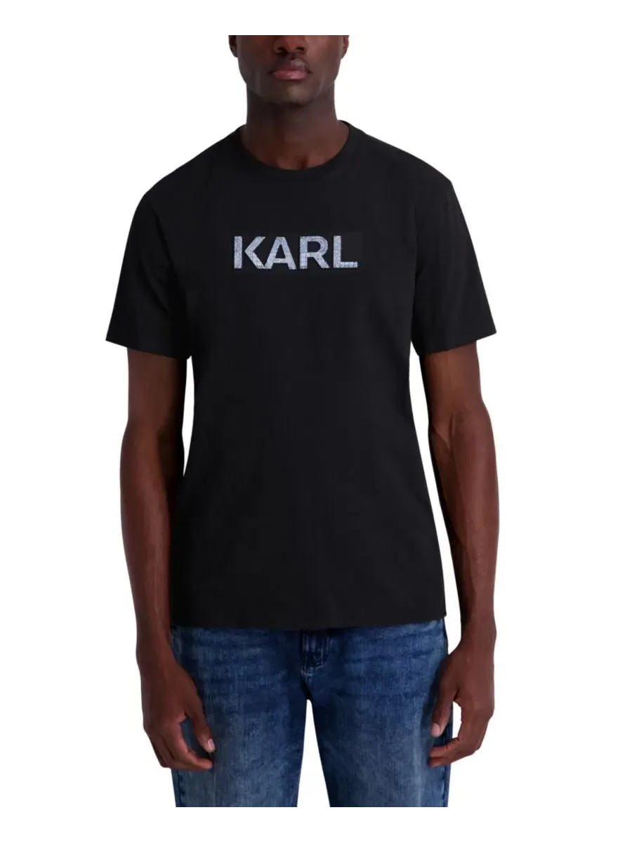 Мужская футболка с коротким рукавом Karl Lagerfeld Paris — изображение 1 из 5, черный