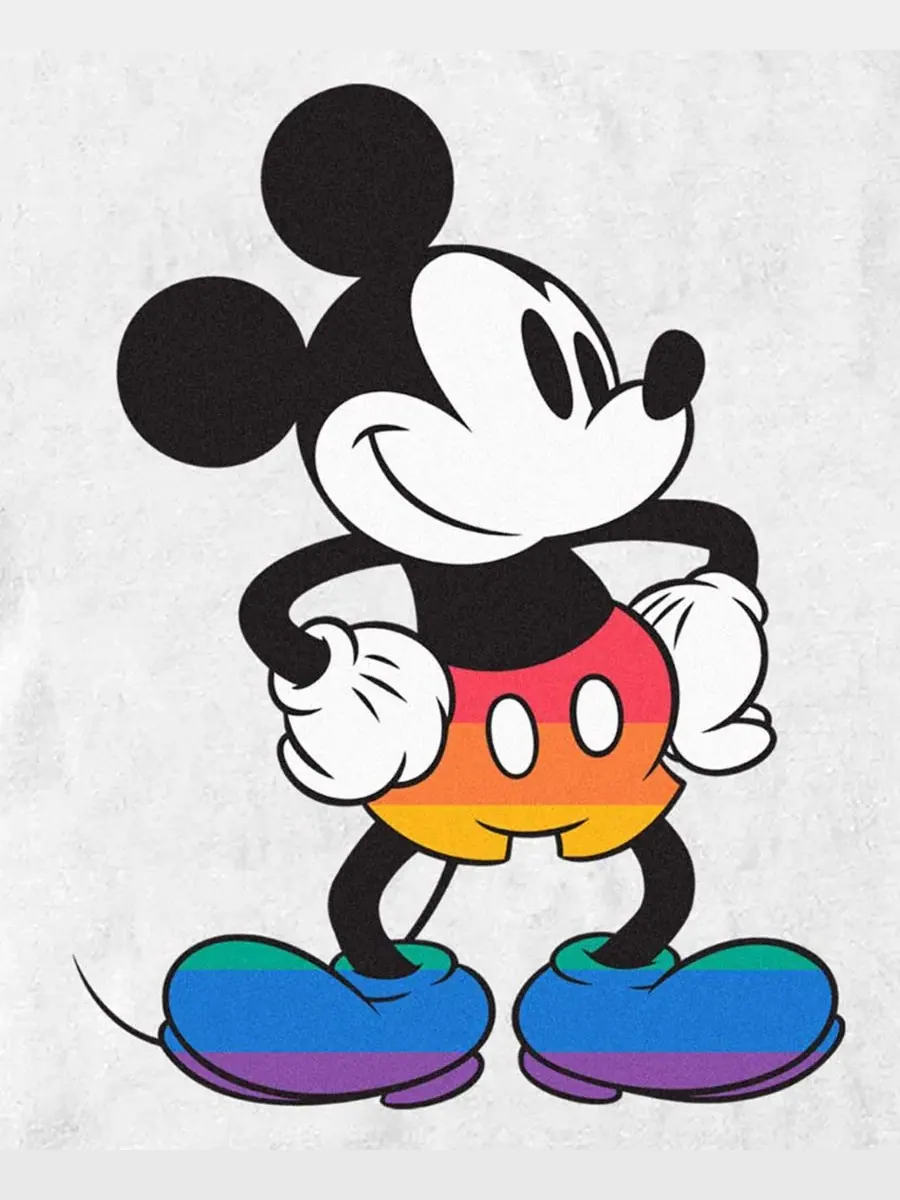 Мужская футболка с коротким рукавом "Mickey Proud Pose" Design By Humans — изображение 3 из 3, белый