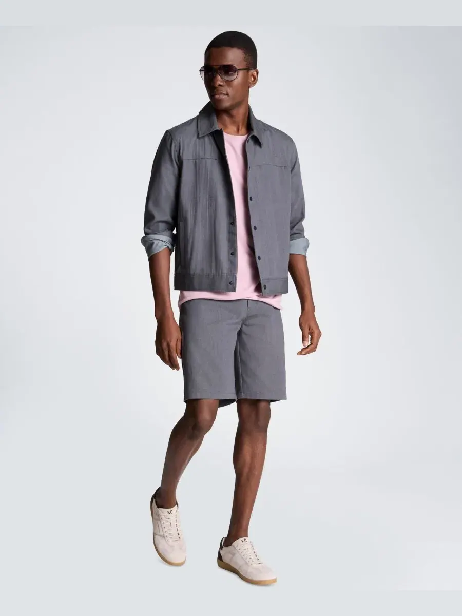 Мужская футболка с коротким рукавом и круглым вырезом Kenneth Cole, сиреневый — изображение 3 из 6, сирень