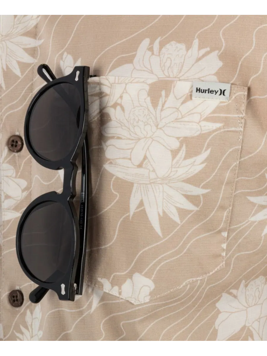 Мужская футболка с коротким рукавом Lido Stretch Hurley — изображение 3 из 5, коричневый