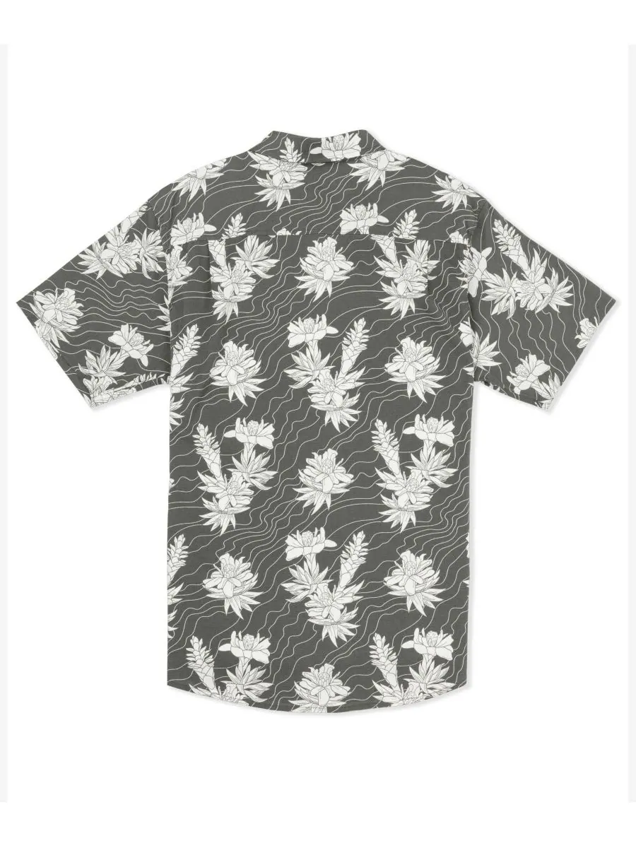 Мужская футболка с коротким рукавом Lido Stretch Hurley — изображение 5 из 5, армейский