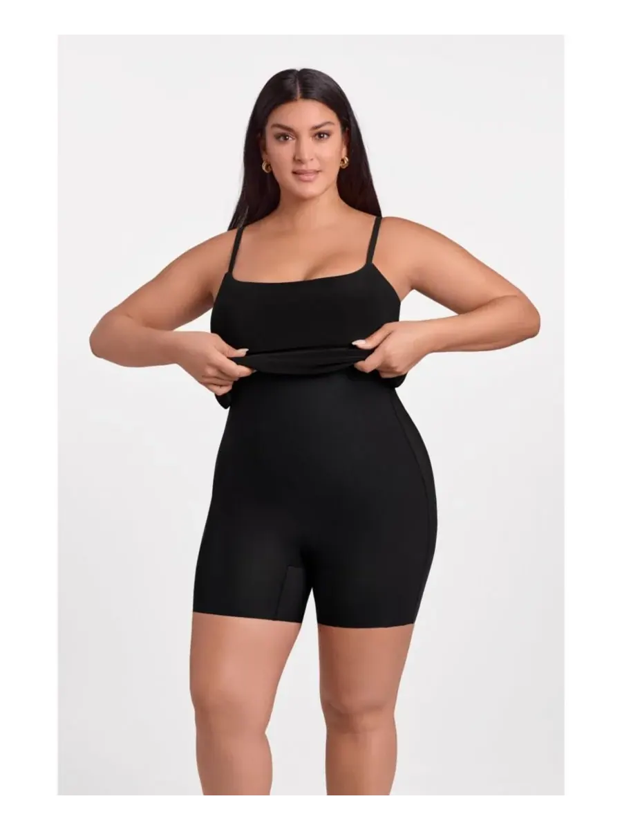 Женское корректирующее платье-миди S3 Apparel — изображение 4 из 6, черный