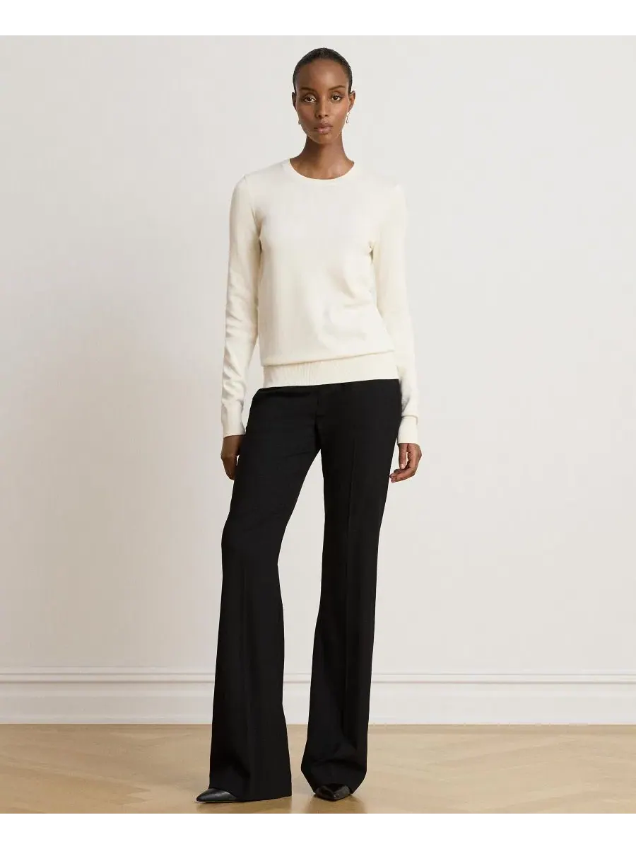 Свитер с длинным рукавом Lauren Ralph Lauren — изображение 2 из 6, кремовый
