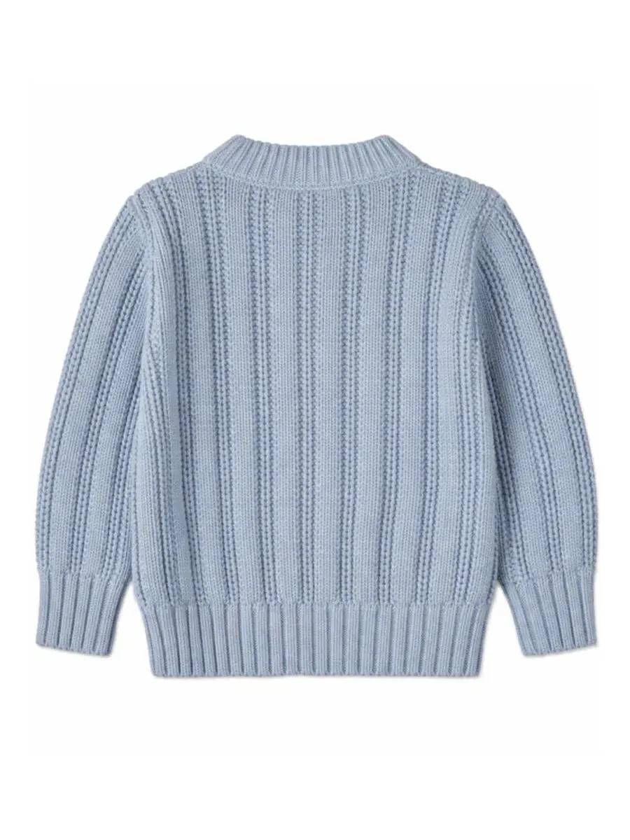 Кардиган oversize с косами MeMoi — изображение 2 из 3, синий