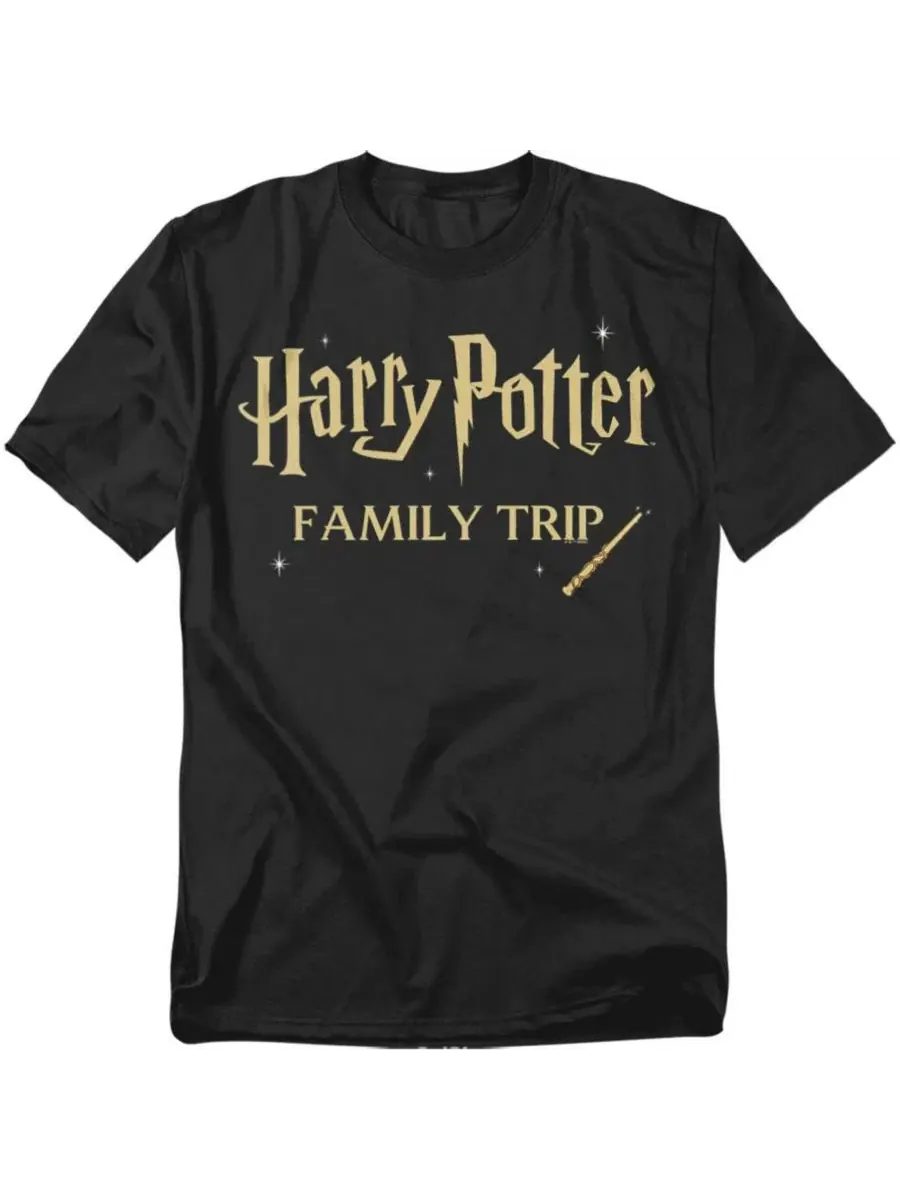 Футболка с принтом Family Trip Wand Harry Potter — изображение 1 из 3, черный