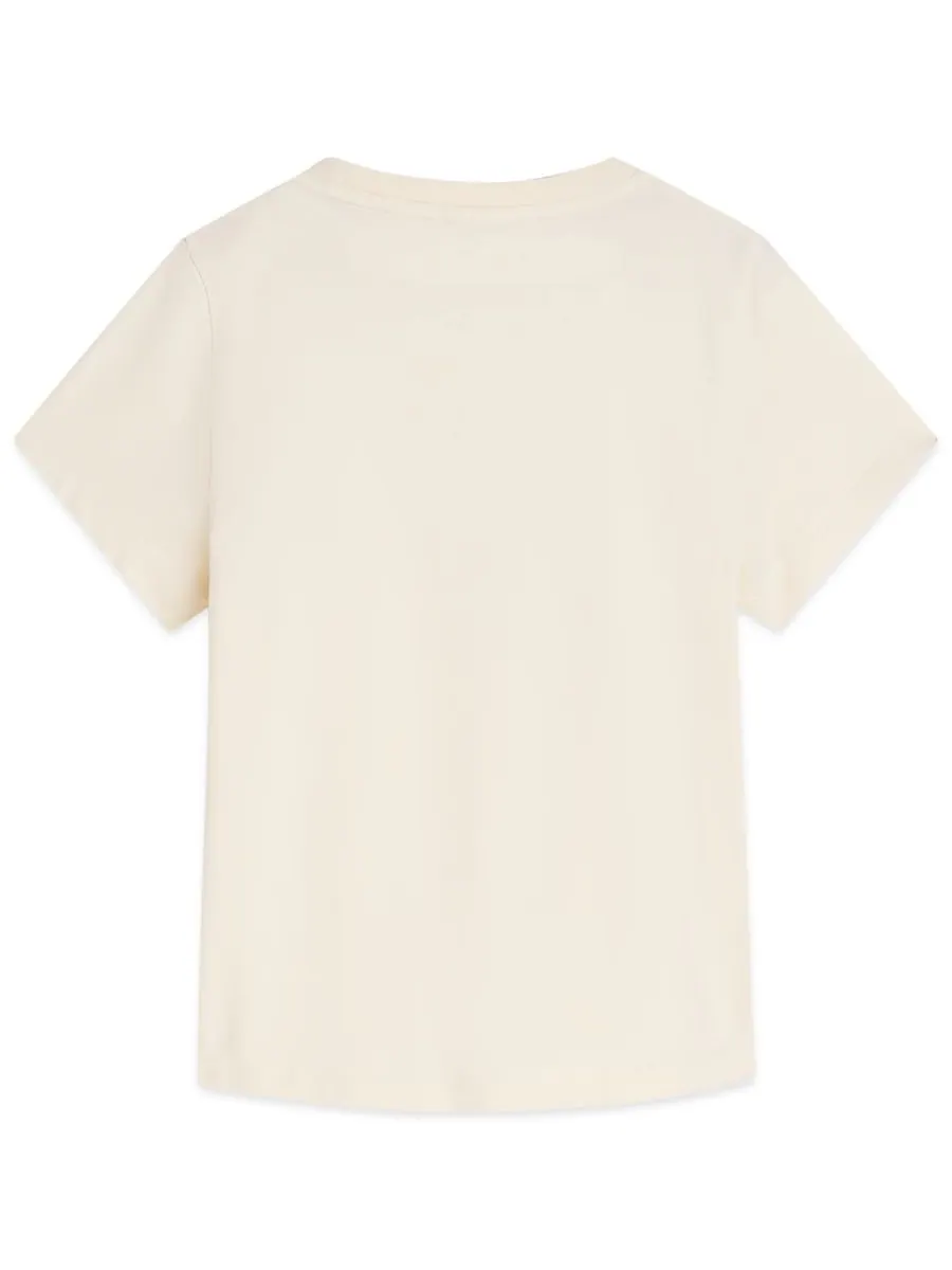 Футболка с коротким рукавом для девочек 7-16 лет SCOTCH & SODA — изображение 2 из 3, бежевый