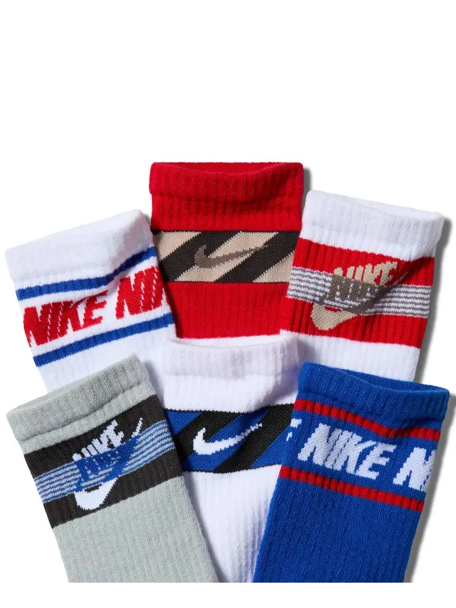 Носки повседневные с усиленной подошвой, комплект из 6 пар Nike — изображение 4 из 5, мульти